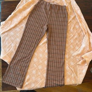 Adorable Cropped Flared Earth-toned Urban Outfitters Pants
